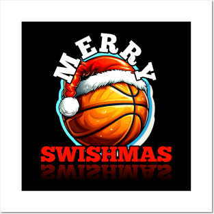 Merry Swishmas Basketball Christmas Posters and Art